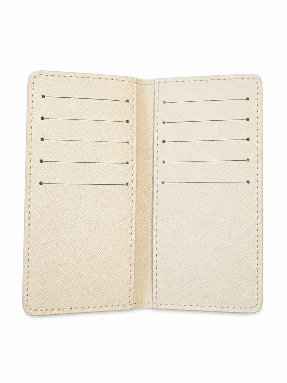 White Check Card Holder